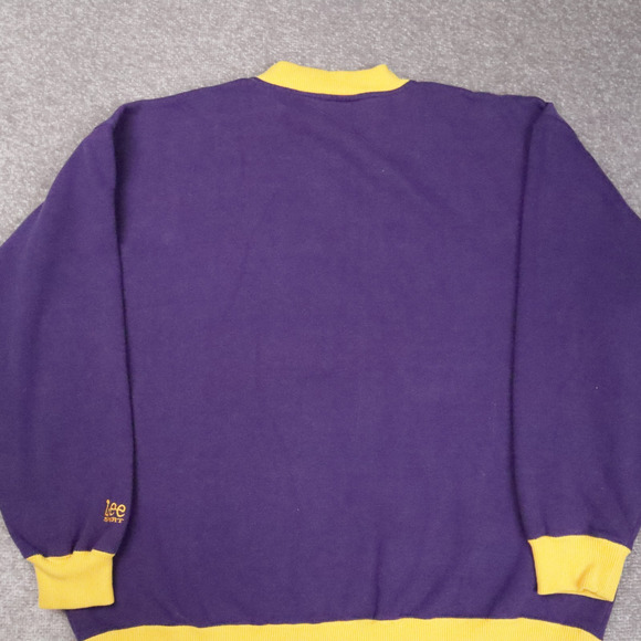 Vintage NFL Minnesota Vikings XL Purple Yellow Long Sleeve Pullover Sweatshirt - Picture 11 of 11